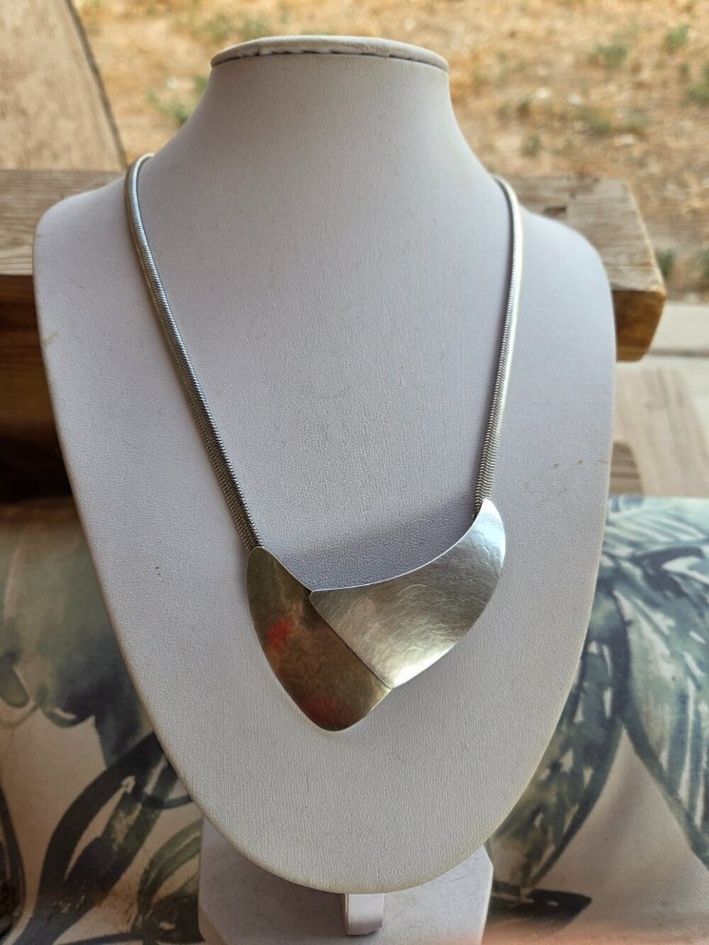 Modernist Sculptural Statement Necklace